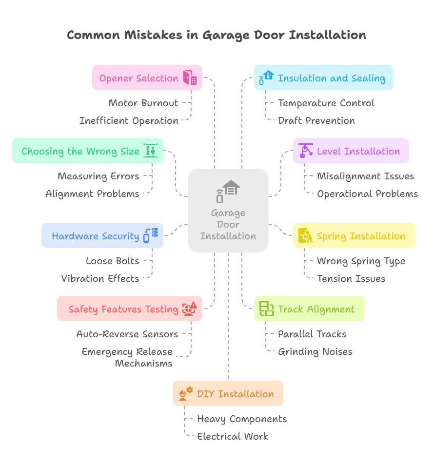 Common Mistakes during New Garage Door Installation