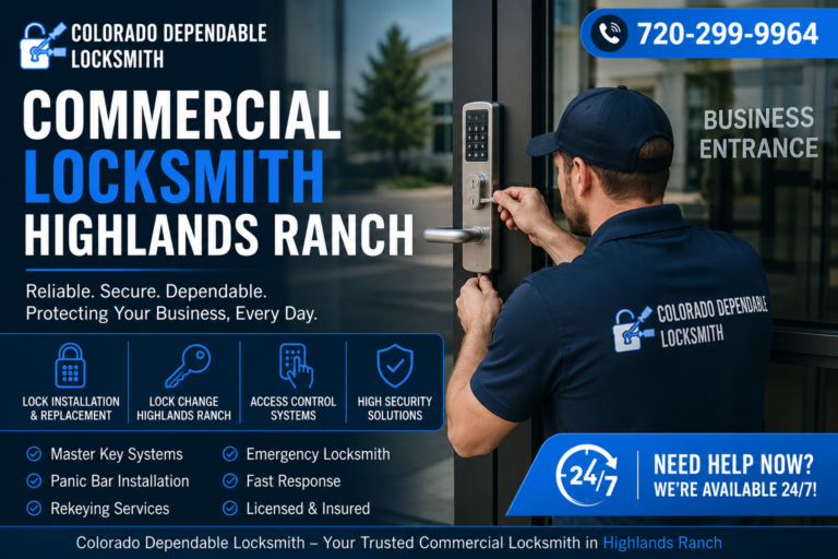 Expert Commercial Locksmith Services for Businesses in Highlands Ranch